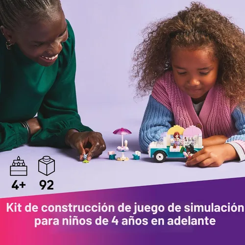 Miniatura 2 de LEGO Friends Heartlake City Camión de Helados de Juguete - Juego de Construcción de Simulación para Niños, Niñas y Niños, Edades 4+ - Bloques