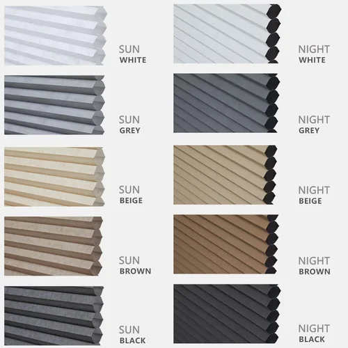 Miniatura 4 de Persilux Persianas Celulares Opacas Inalámbricas para Ventanas, Cortinas de Panal, Reducción de Ruido, Aislamiento Térmico para el Hogar, Beige