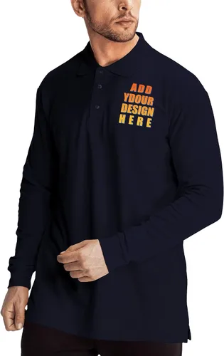 Miniatura 3 de Custom Polo Shirt for Men Customized Golf Shirts Design Your Own Personalized Tee Upf50+ Print Embroidered Text Photo Logo