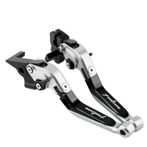 Miniatura 5 de NIKKHO Palanca de embrague de freno para BA & JAJ PULSAR200/NS200 PULSAR135 Pulsar 200 NS200 RS200 A motocicleta CNC aluminio plegable ajuste
