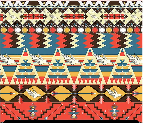 Miniatura 14 de HTV con estampado tribal y azteca (19.66 x 36 pulgadas), diamante africano