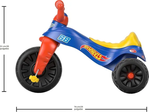 Miniatura 5 de Fisher-Price Triciclo para niños pequeños Barbie Tough Trike, bicicleta de juguete con agarres de manillar y almacenamiento para jugar al aire