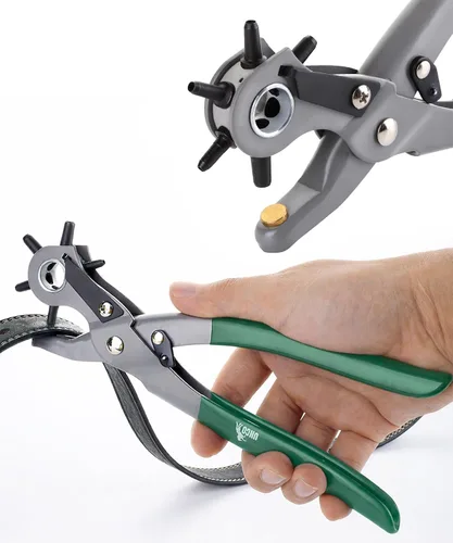 Miniatura 16 de UNCO- Herramienta de perforación de cuero para perforación, 5/64", 3/32", 7/64", 1/8", 5/32", 3/16" 6 Different Hole Sizes, Durable Hole Punch for