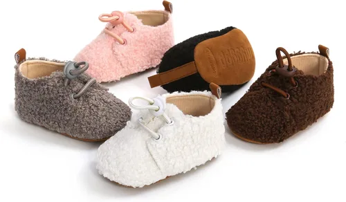 Miniatura 32 de SOFMUO Pantuflas unisex para bebé, niña, niño, ligeras, antideslizantes, para interiores, zapatos de casa, botines para niños pequeños