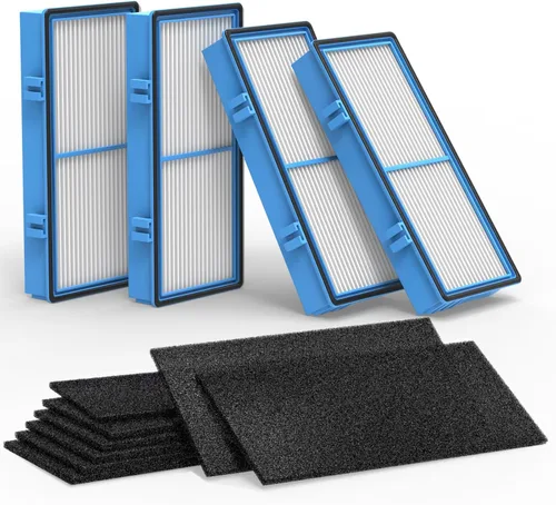 Colorfullife Filtros de repuesto para filtro de aire total Holmes AER1 HEPA para HAPF30AT y HAP242-NUC, 4 HEPA + 8 filtros de refuerzo de carbono