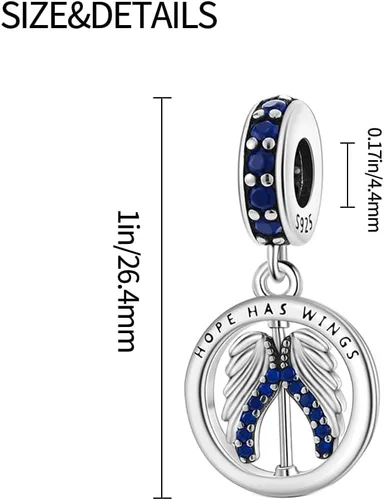 Miniatura 154 de Pandach Dijes colgantes de plata de ley 925 para pulseras y collares, dijes colgantes de Madonna con cuentas de girasol, joyería para mujer