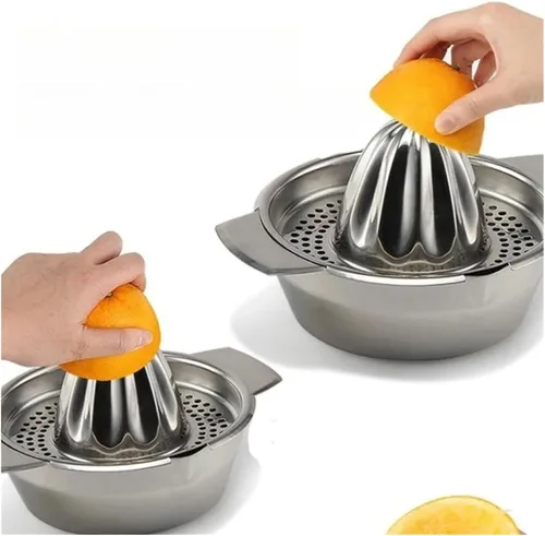 Miniatura 4 de Exprimidor manual de limón y naranja de acero inoxidable - Mini herramienta de cocina portátil para uso doméstico