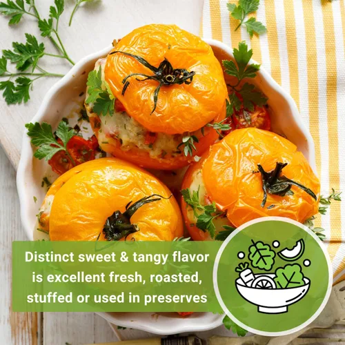 Miniatura 5 de Sow Right Seeds - Semillas de tomate melocotón de jardín para plantar - Paquete de reliquia sin OMG con instrucciones para cultivar un huerto