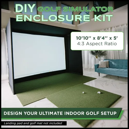 Miniatura 2 de The Indoor Golf Shop DIY Golf Simulator Enclosure - Easy-Setup Golf Simulators for Home - Includes SIGPRO Premium Impact Golf Screen, Enclosure