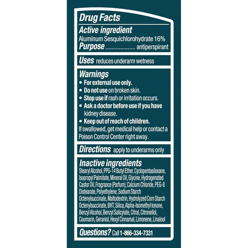 Miniatura 9 de Degree Desodorante antitranspirante para hombre, salvia y niebla oceánica, protección contra el sudor y el olor de 72 horas, antitranspirante