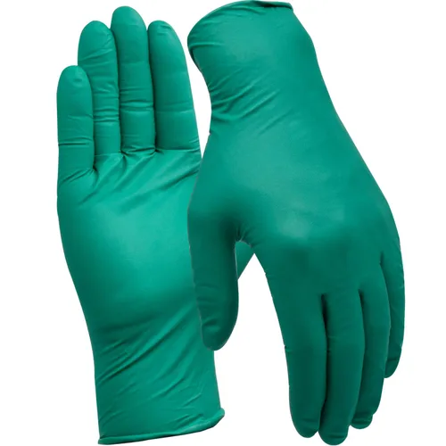 Miniatura 7 de Guantes de nitrilo desechables, guantes industriales de 5 mil sin látex ni polvo para limpieza automotriz, no estériles (Azul, M/8 (Paquete de 100))