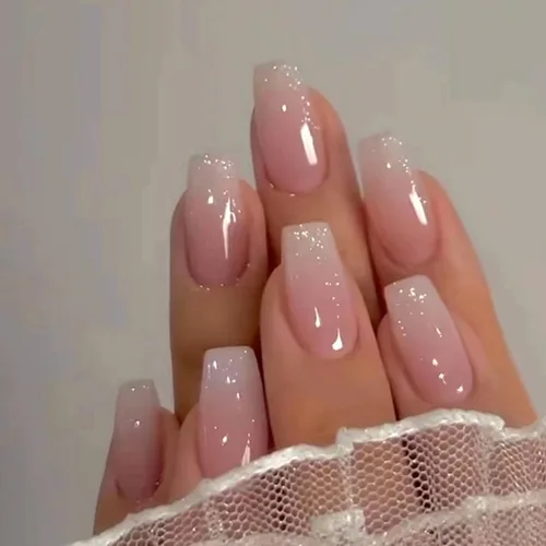 Miniatura 10 de KQueenest 30 PIEZAS Uñas Postizas Vino Rojo Oscuro, Uñas Cortas y Medianas Cuadradas, Uñas Acrílicas Burgundía, Uñas Postizas de Color Sólido, Uñas