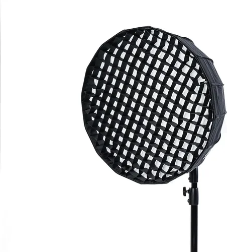 Soporte de guepardo QSB-26 (Bowens) con rejilla de caja de huevos y caja de luz estilo paraguas de liberación rápida - Compatible con Bowens, Godox,