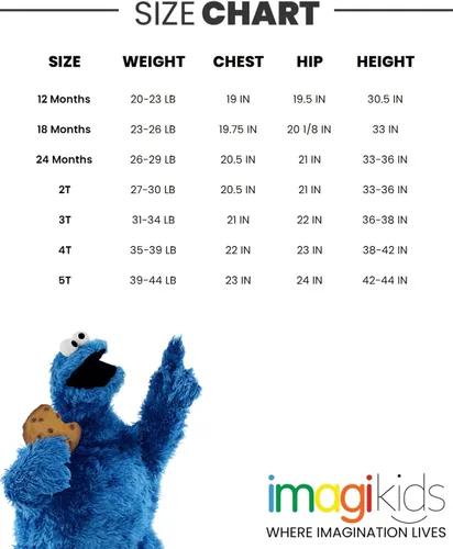 Miniatura 7 de Sesame Street Elmo Cookie Monster - Conjunto de sudadera con capucha y pantalones para niños pequeños