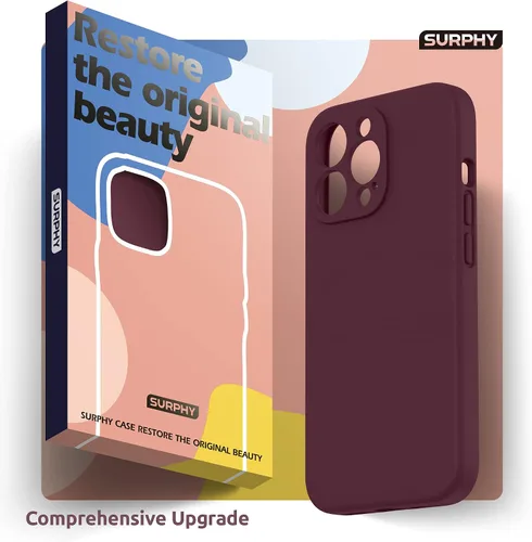 Miniatura 8 de SURPHY Funda para iPhone 13 Pro con protector de pantalla, Fundas de silicona líquida para iPhone 13 Pro