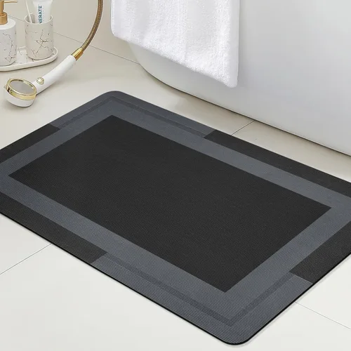 Miniatura 71 de ACCUMTEK Alfombrilla de Baño Ultra Delgada, Alfombrillas de Baño Antideslizantes con Respaldo Mejorado para Colocar Bajo la Puerta, Alfombras