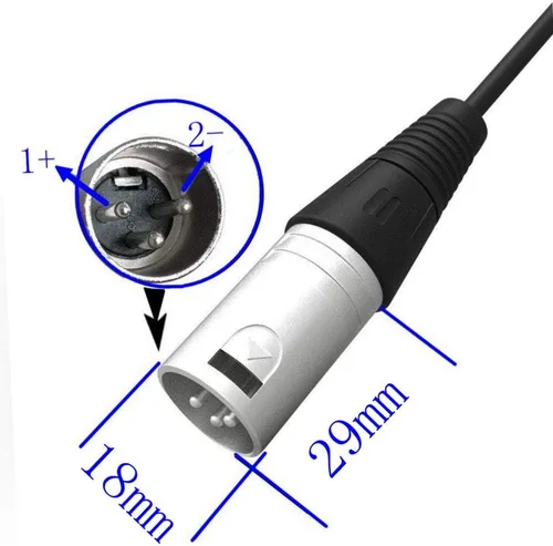 Miniatura 3 de Cargador de 54.6V 48V XLR Cargador de repuesto 54.6 voltios Salida 1.5A para batería de litio eléctrica de 48 V 13S 12Ah 15Ah 48 voltios Salida XLR