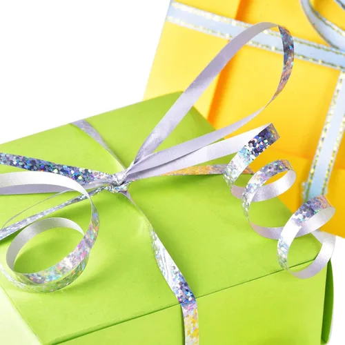 Miniatura 5 de BEISHIDA Cinta Plateada Rizada Ondulada de 500 Yardas, Cuerda para Globos, Rollo Metálico Brillante para Cinta de Envolver Regalos para Fiestas