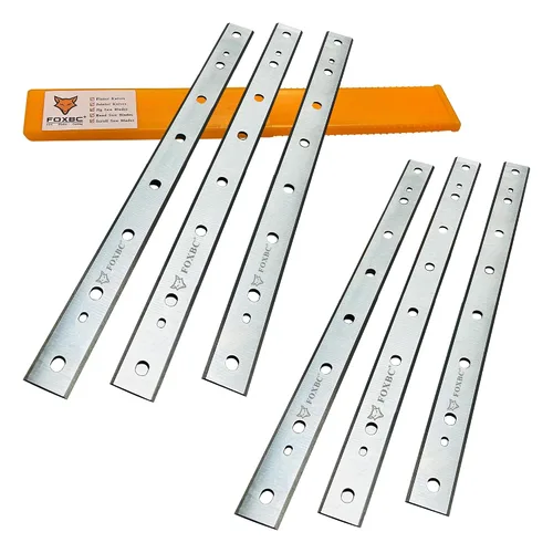 FOXBC 2 juegos de cuchillos de repuesto de 12.5 pulgadas para cepilladora DeWalt DW734, repuesto DW7342-2 (paquete de 6)