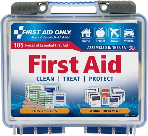Miniatura 13 de First Aid Only 6060 Kit de primeros auxilios de emergencia multiusos para 10 personas para negocios, lugar de trabajo, hogar y automóvil, 57 piezas