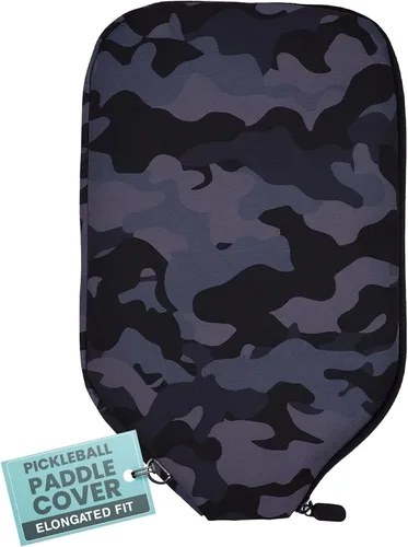 Palms-O-Aces Pickleball Paddle Cover | Canvas Padded Pickleball Paddles Sleeve with Zipper | Lightweight Protective Paddle Case for Standard Paddles