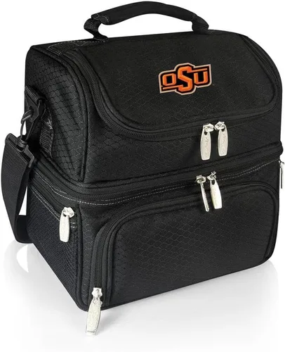 Miniatura 28 de PICNIC TIME NCAA Nebraska Cornhuskers Pranzo - Lonchera aislada con juego de pícnic, bolsa enfriadora para el almuerzo Negro