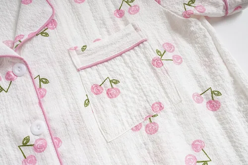 Miniatura 4 de Vopmocld Big Girls Button Down Sleepwear Short Sleeve With Shorts 2PCS Pajama Sets Casual Lapel Loungewear Patterns Printed