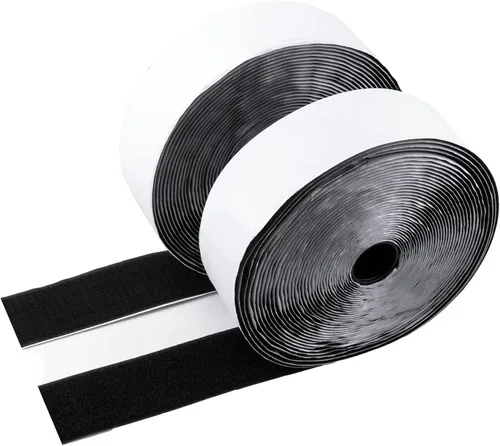 Miniatura 8 de Cinta de velcro blanca de 2 pulgadas x 36 pies, resistente, evita que los cojines de sofá se deslicen, tiras adhesivas de velcro para el hogar