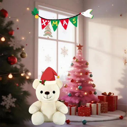 Miniatura 9 de Oso de peluche blanco suave para niños de 3 a 9 pulgadas, lavable a máquina y ojos seguros, regalo de graduación de cumpleaños preescolar para niños