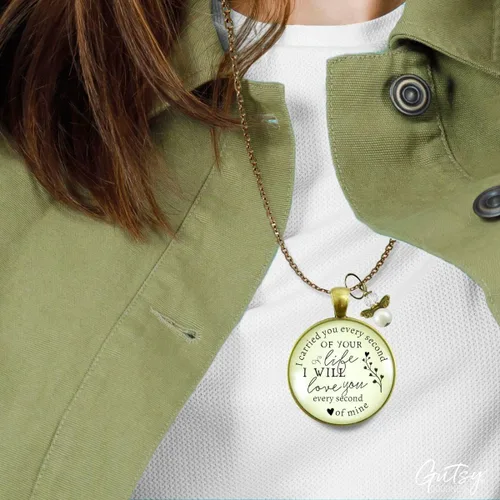 Miniatura 25 de Gutsy Goodness Miscarriage Necklace Comforting Sentimental Handmade Jewelry For Mom - Pendant, Message Card, Keepsake Gift Box