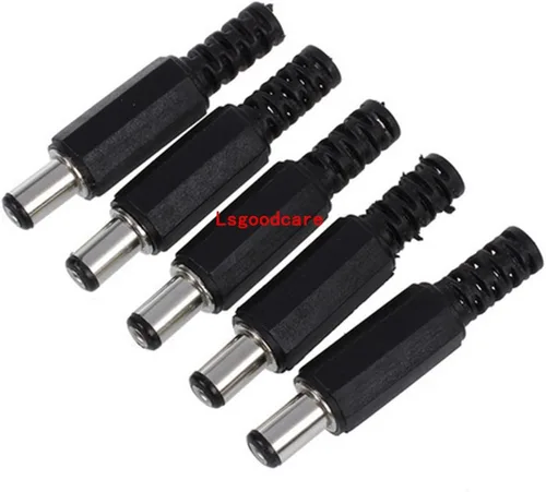 Miniatura 4 de Lsgoodcare 40 unids 5.5MM x 2.1MM macho hembra DC enchufe enchufe adaptador compatible para CCTV/audio/video