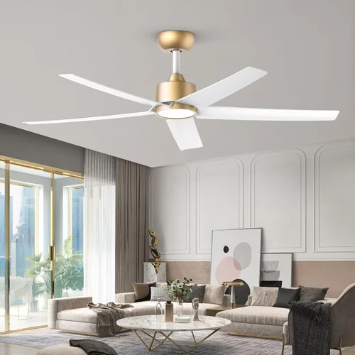 Miniatura 11 de ocioc Ventiladores de techo con luces, ventilador de techo negro de 52 pulgadas con luz y control remoto, 3CCT, motor CC silencioso, ventilador