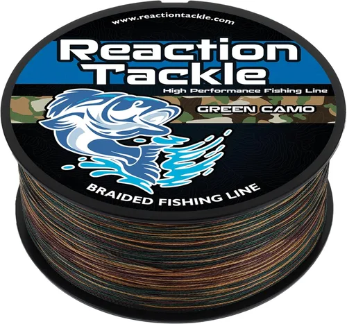 Reaction Tackle - Línea de pesca trenzada de grado profesional de alto rendimiento para pesca en agua salada o agua dulce - Línea de pesca trenzada