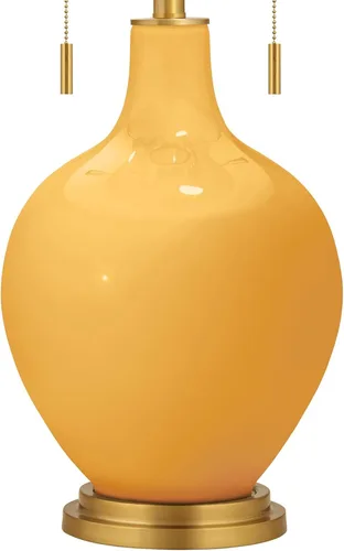 Miniatura 3 de Color + Plus Toby Brass 28" High Marigold Yellow lámpara de mesa Amarillo