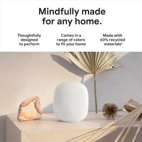 Miniatura 5 de Google Nest WiFi Pro - Wi-Fi 6E - Sistema confiable de Wi-Fi para el hogar con velocidad rápida y cobertura para toda la casa - WPS - Enrutador
