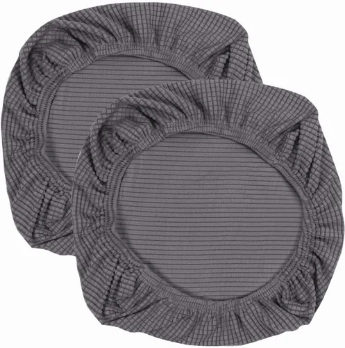 Miniatura 18 de Yikko - Fundas elásticas de jacquard con licra suave, con textura de grano de maíz, para sillas, aptas para oficina, comedor, bar, fundas