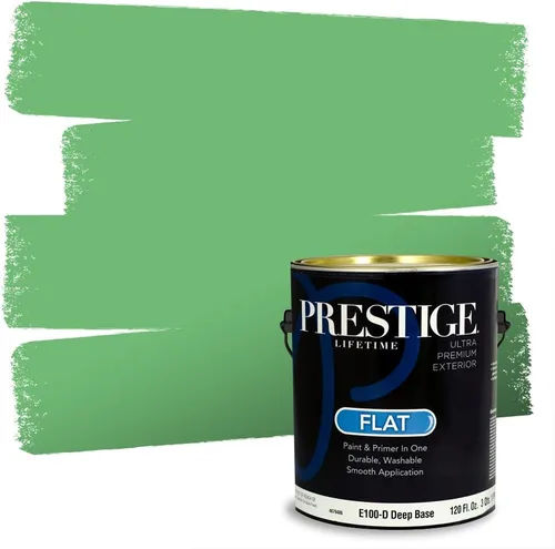 Miniatura 75 de PRESTIGE Pintura exterior e imprimación en uno, aloe, plano, 1 galón