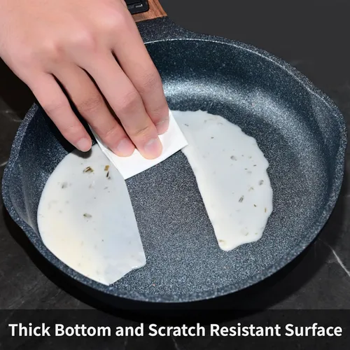 Miniatura 4 de Sartén antiadherente inteligente de 8 pulgadas con mango extraíble, aluminio fundido y sartén para tortilla antiarañazos, compatible con todas