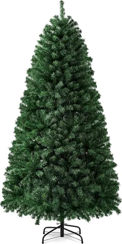 Miniatura 23 de Yaheetech - Árbol de pino artificial de Halloween negro de 4.5 pies, para decoración de fiestas en casa, oficina, fiestas, en interiores