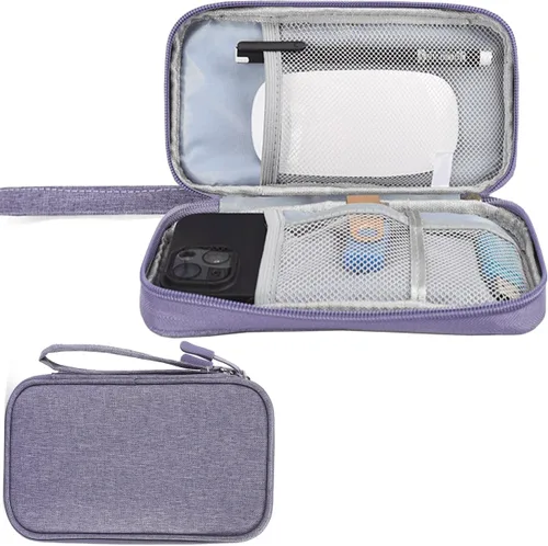 Miniatura 9 de CAAORDKSO Estuche Organizador Electrónico, Estuche Organizador de Cables de Viaje, Estuche Organizador de Accesorios Electrónicos, Estuche