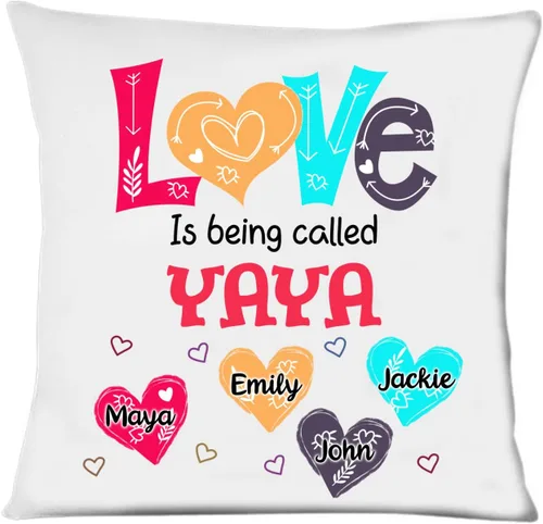 Miniatura 18 de Abuela - Almohada personalizada con corazón de amor, almohada personalizada para mamá, regalos para abuela, mamá de hija, nietos, día de la madre