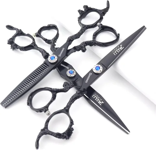 Miniatura 12 de Tijeras de corte de pelo, tijeras profesionales de peluquería de 6 pulgadas, uso doméstico para hombre, mujer, adultos, niños, bebés