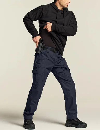 Miniatura 3 de CQR Pantalones tácticos tipo cargo para hombre tejido ripstop resistentes al agua ligeros EDC para artículos de uso diario para trabajo senderismo