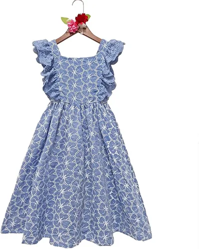 Miniatura 3 de Kids Toddler Baby Girls Spring Summer Print Ruffle Sleeveless Soft Princess Dress Flower Girl Dresses Infant