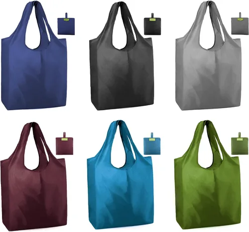 Miniatura 29 de Bolsas de la compra de animales reutilizables plegables bolsas de comestibles