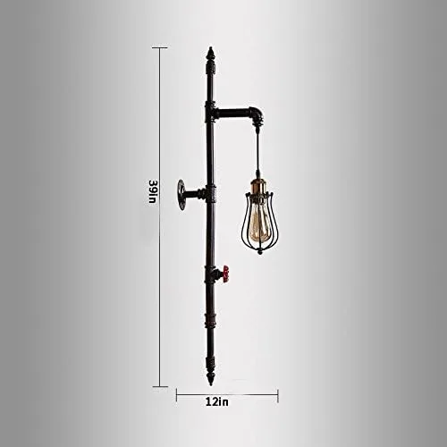 Miniatura 3 de Lámpara de pared industrial americana E27