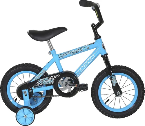 Miniatura 3 de Dynacraft Magna Kids Bike - Ruedas de 12 pulgadas con ruedas de entrenamiento en rojo, azul y verde para niños de 2 años en adelante