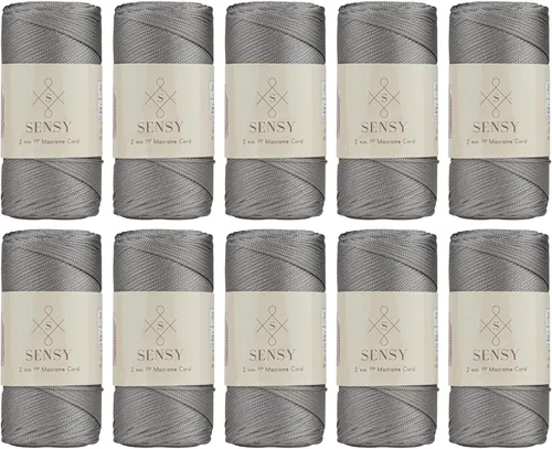 Miniatura 122 de Sensy Premium Cuerda de Poliéster de 2mm 251 Yardas Cuerda de Polipropileno 100% Cordón de Macramé 2mm Cordón para Bolsa de Ganchillo Cuerda