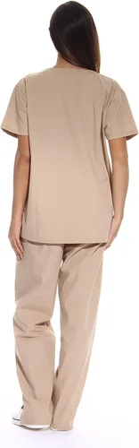 Miniatura 3 de Just Love uniforme médico con cuello en V para mujer