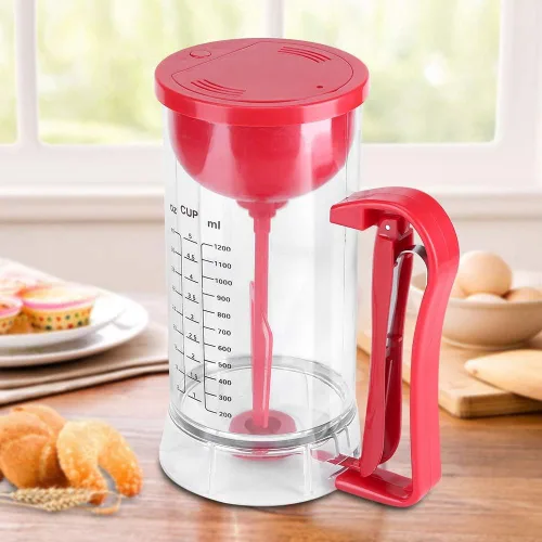 Miniatura 8 de Dispensador eléctrico de revolteo, dispensador de mezclador eléctrico inalámbrico con batería, máquina para hacer panqueques, cupcakes, waffle